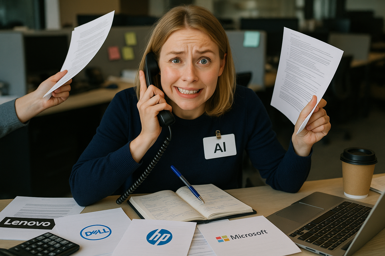 AI laptops increase workplace productivity by 65%. Complete guide for Intel Ultra 200 processors, NPU technology and best business laptops from Lenovo, Microsoft, HP and Dell.