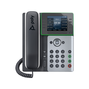Poly Edge E300 IP Phone and PoE-enabled