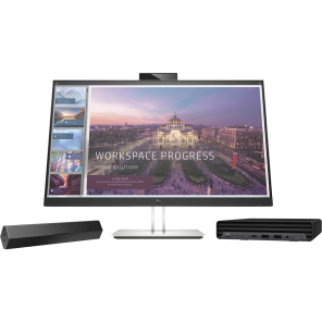 HP Speaker Bar S101 (voor monitoren) - Een compacte en stijlvolle geluidsbalk ontworpen voor HP monitoren, die een helder en krachtig geluid levert.